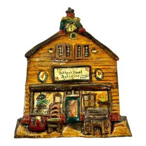 Vtg 3D Sculpture Munchkin Joanne Burns Wall Decor The Robbers Roost Antiques SEE